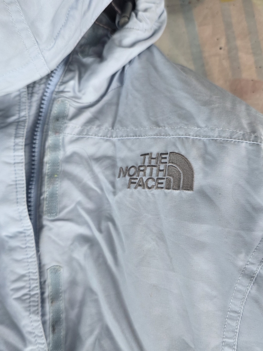 The North Face Light Blue Waterproof Jacket
